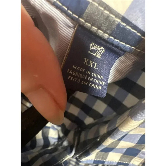 Scotch & Soda Vacanza Long Sleeve Button Down Mens Sz Xxl Casual Preppy Gingham - Picture 6 of 7